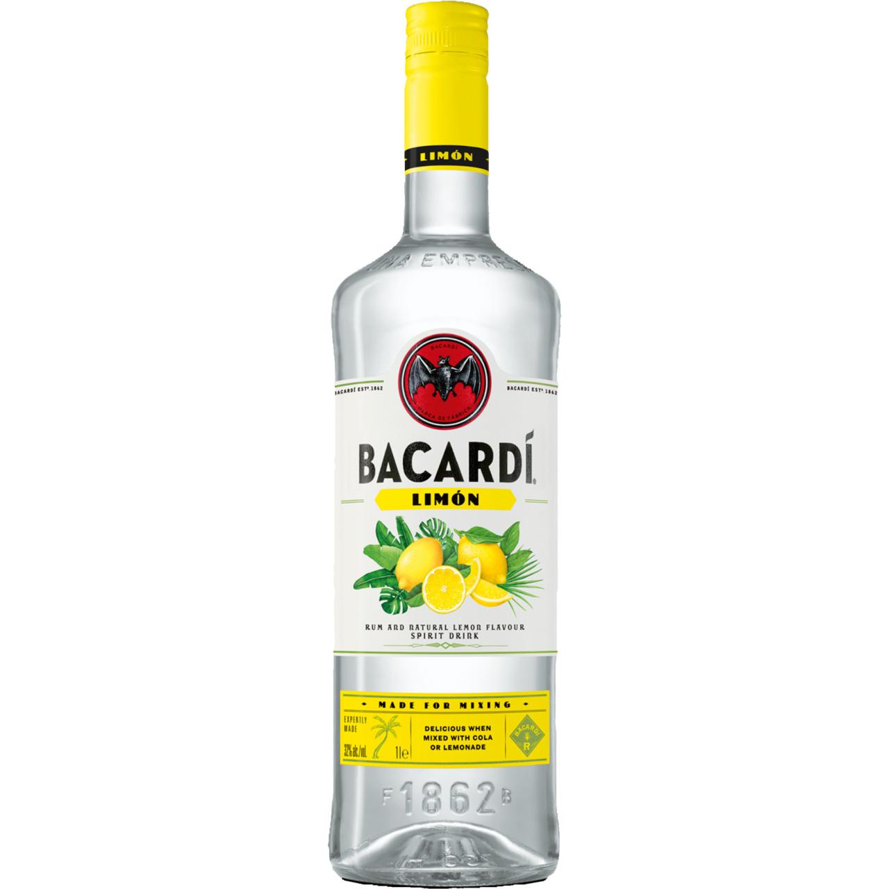 Bacardi Limon Rum 32% 1,0l