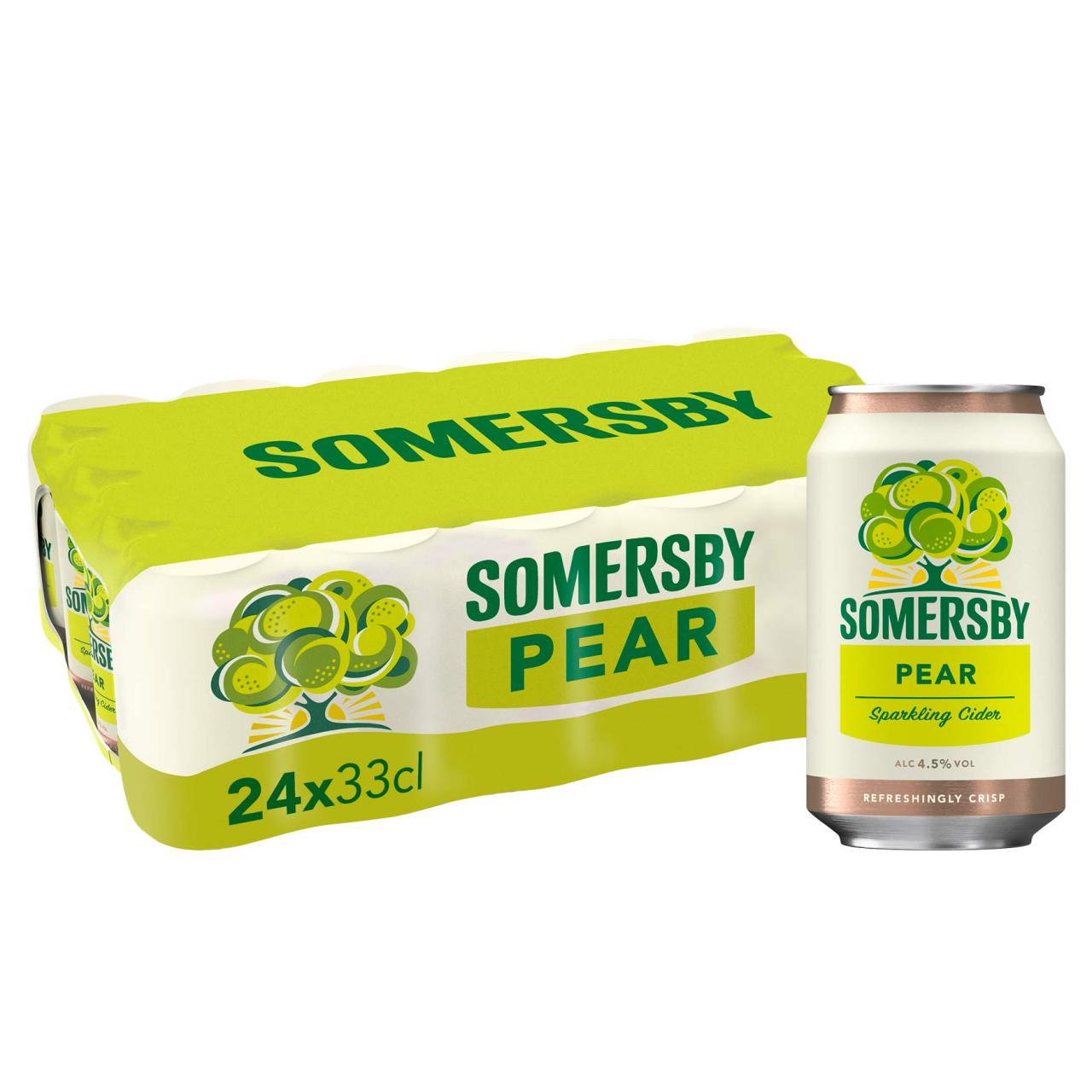 * Somersby Pære Cider 4,5% 24x0,33l Dosen
