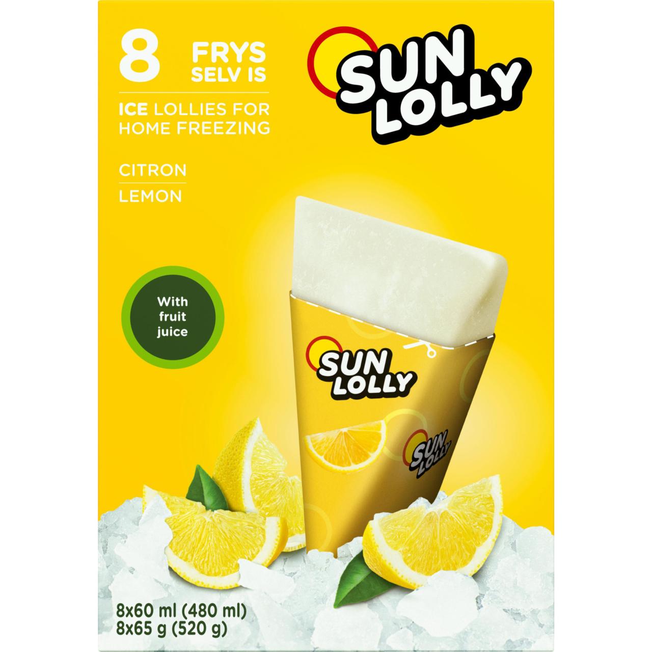 Sun Lolly Lemon 8St. Display